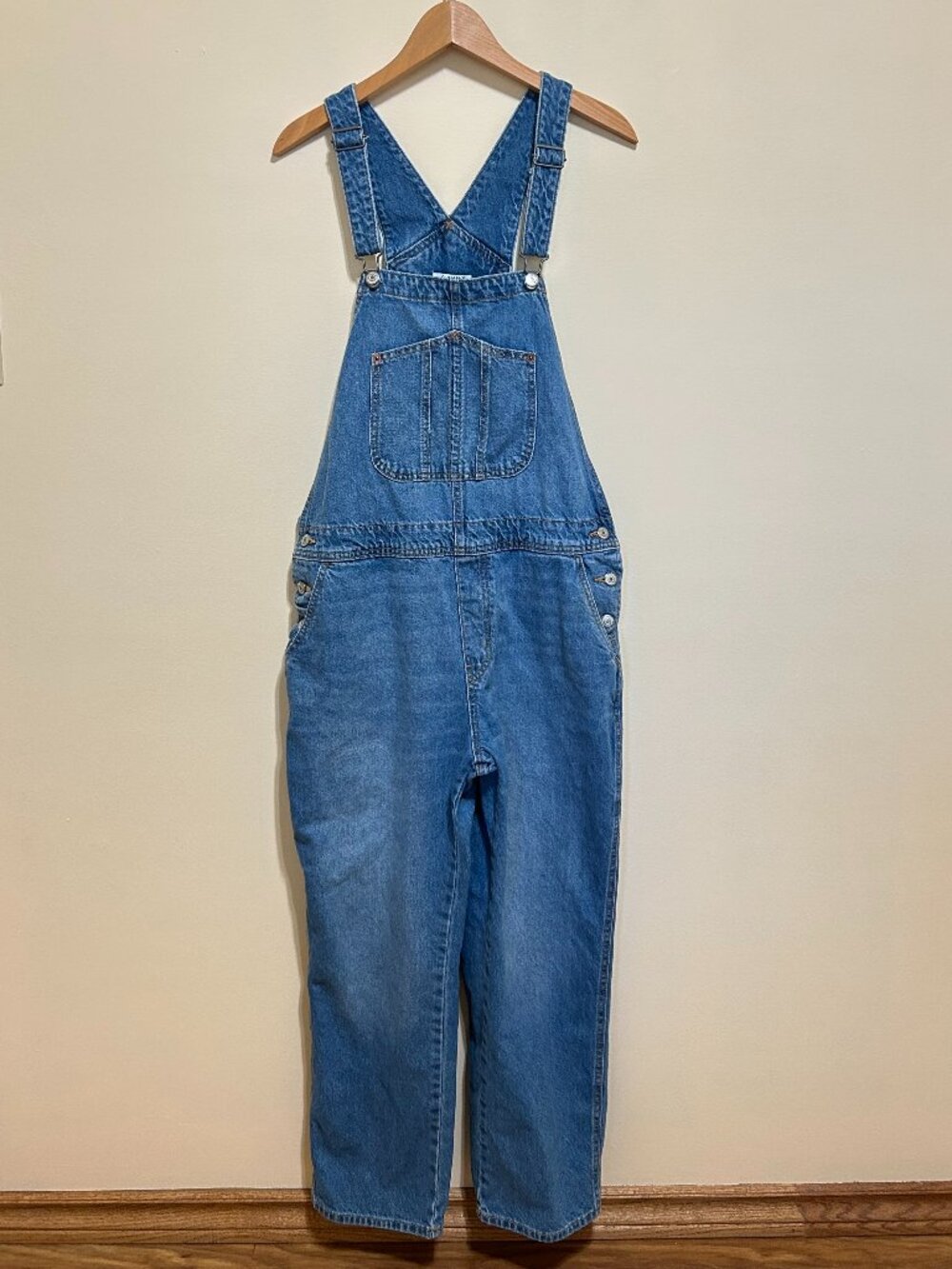 Old Navy Denim Overalls Blue Womens Size 14
